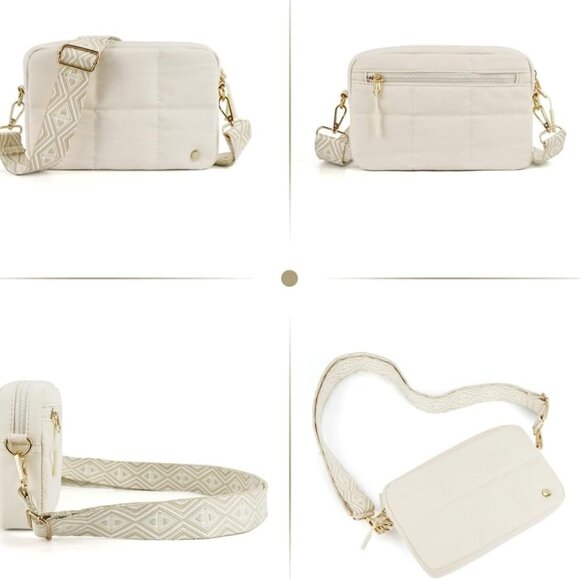 Lightweight Nylon Crossbody Purse with Zipper Closure - Ideal Gift for Her - Picture 2 of 7